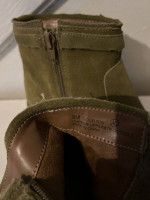 Aerosoles green genuine leather suede boots - size 8