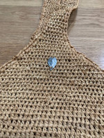 Vintage HELEN KAMINSKI Carillo Woven Raffia Sac Shoulder large Bucket
