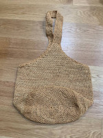 Vintage HELEN KAMINSKI Carillo Woven Raffia Sac Shoulder large Bucket