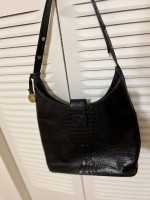 BRAHMIN Leather Pocketbook - Black - Vintage - REDUCED