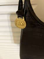 BRAHMIN Leather Pocketbook - Black - Vintage - REDUCED