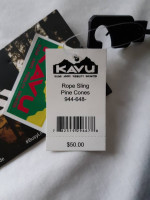 New KAVU Rope Sling / Bag  Pine Cone Print