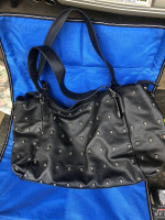 Large Black Leather Bag