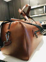 Zara Limited Edition Premium Leather Bag with Matching weaved Backpack