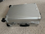 Rimowa Classic Cabin S Aluminum Small Carry-On Suitcase, Silver