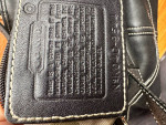 Coach Handbag, Black Leather