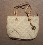 Micheal Kors Monogram Purse in Vanilla Color