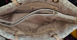 Micheal Kors Monogram Purse in Vanilla Color