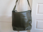 leather zip closure handbag