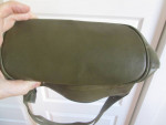 leather zip closure handbag