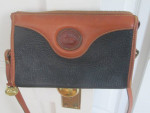 Dooney & Bourke purse, classic black and brown pebbled leather