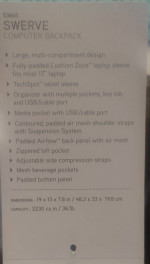 High Sierra Swerve Computer Backpack - Basically New