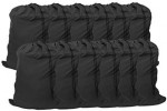 Heavy Canvas Laundry Bags W/Shoulder Strap Pack of 10