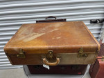 Lot of vintage luggage