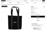 Supreme Black Tote Bag  Merry Xmas