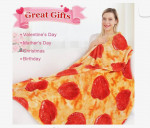 Jorbest “Pizza” Blanket - 72” across of winter-defying warmth