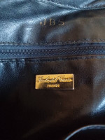 Italian Leather Black/Brown Woven Shoulder Bag: Scuola del Cuoio Fire