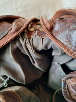 Leather Woven Boho Satchel by Lost & Found