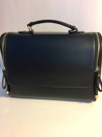 Black Trunk Purse 18" x 4" x 16"