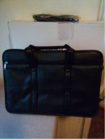Black Genuine Leather Computer Bag