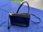 Safe Keeper RFID Black Mini Cross-Body Purse w 3 Zipper Pockets