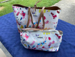 DESIGUAL CONFETTI SEATTLE SHOPPER Reversible Tote & Purse Set - Used