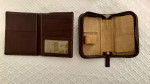 Vintage Fossil Brand Genuine Leather Men’s Dopp Travel Kit