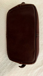 Vintage Fossil Brand Genuine Leather Men’s Dopp Travel Kit