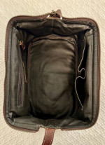 Vintage Fossil Brand Genuine Leather Men’s Dopp Travel Kit