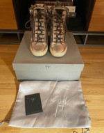 GIUSEPPE ZANOTTI metalic Wedge Sneakers Size 8
