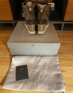 GIUSEPPE ZANOTTI metalic Wedge Sneakers Size 8
