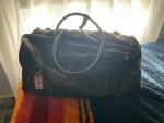 Adidas duffle bag, track pants size M and L , leather purse made in korea