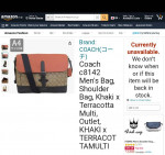 !!COACH!! Mens  Shoulder Bag