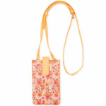 No Boundaries PHONE CROSSBODY BAG Orange Floral ~ New with Tags
