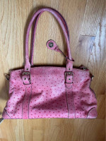Dooney And Bourke Pink Ostrich Handbag