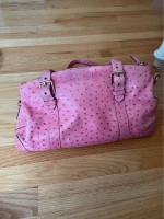 Dooney And Bourke Pink Ostrich Handbag
