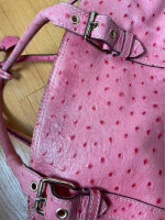 Dooney And Bourke Pink Ostrich Handbag