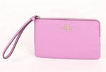 Coach Crossgrain leather large wristlet style No. 3888 Violet Orchid.