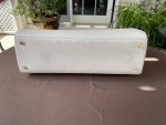 Alberta Di Canio Beige Italian Leather Purse