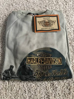 Harley Davidson Men's Sweatshirt - size L, tan, Tags still on!