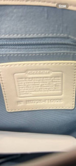 165-PTTT Coach Handbag Light Blue w/White Leather Trim #M0726-F10926 & Wallet