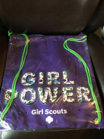 Girl Scout Drawstring Backpack Bag Cinch Tote