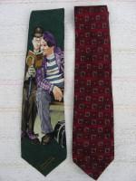 Norman Rockwell and Cape Cod Co Silk Neckties, HolidayGift, 2 ties for