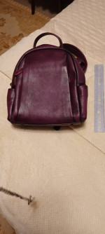 IVTG PURPLE LEATHER BACK PACK for WOMAN- NEW
