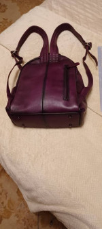 IVTG PURPLE LEATHER BACK PACK for WOMAN- NEW