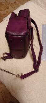 IVTG PURPLE LEATHER BACK PACK for WOMAN- NEW
