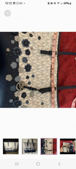 Michael Kors flowered tote bag