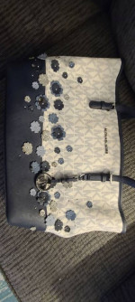 Michael Kors flowered tote bag