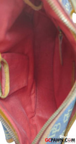 Dooney & Bourke - Denim and Leather Banana Bag Purse