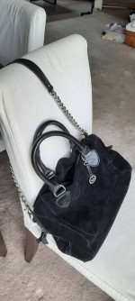 Reduced! Beautiful Audrey Brooke leather & suede black purse